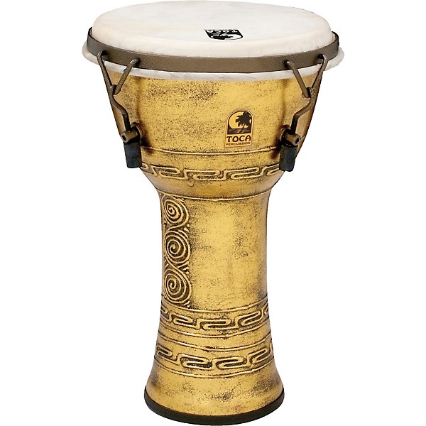 Toca Freestyle Antique-Finish Djembe 9 in. Gold