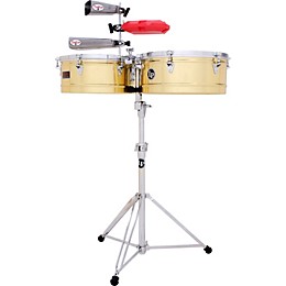Open Box LP Prestige Series Brass Timbales Level 1 15 and 16 in.