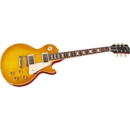 Gibson Custom 50th Anniversary 1959 Les Paul Sunburst Reissue Faded Lemonburst Electric Guitar Faded Lemon Burst