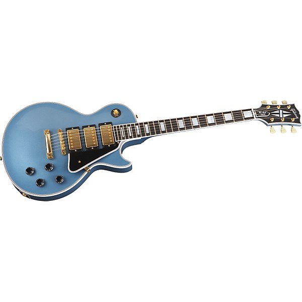 ギター Gibson custom 1957 Les Paul Blue Platinum Gibson Custom 1957 Les Paul Custom 3-Pickup Electric