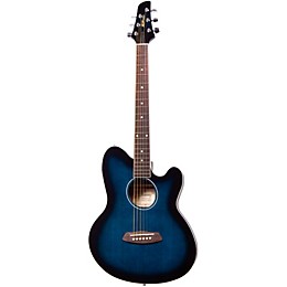Ibanez Talman TCY10E Acoustic-Electric Guitar Transparent Blue Sunburst