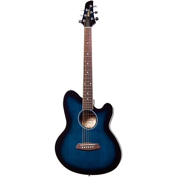 Ibanez Talman TCY10E Acoustic-Electric Guitar Transparent Blue Sunburst
