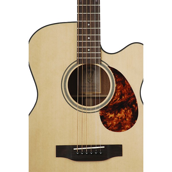 Voyage Air Premier Series VAOM-1C Full-Size Folding Orchestra Model Acoustic Guitar Natural