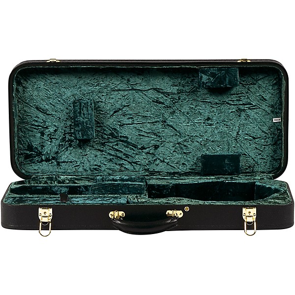 Open Box Silver Creek Vintage F-Style Mandolin Case Level 2 Black/Green 190839128669