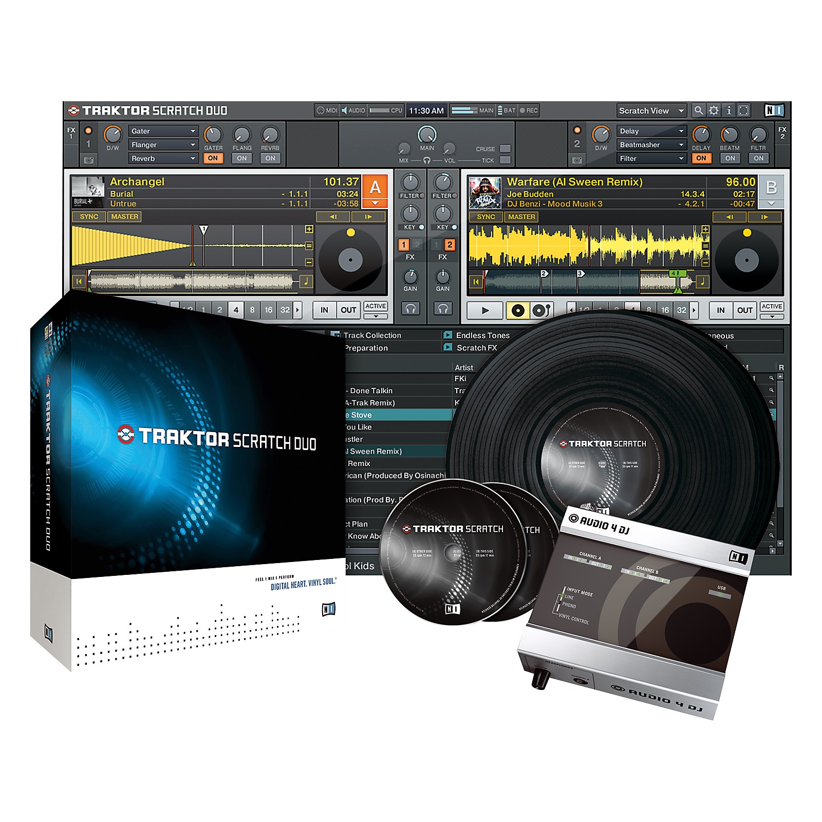 Native Instruments TRAKTOR SCRATCH DUO DJ Software/Hardware