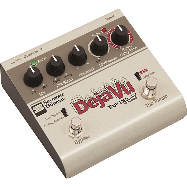 Seymour Duncan SFX-10 Deja Vu Tap Delay With BBD Guitar Effects Pedal