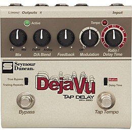Seymour Duncan SFX-10 Deja Vu Tap Delay With BBD Guitar Effects Pedal
