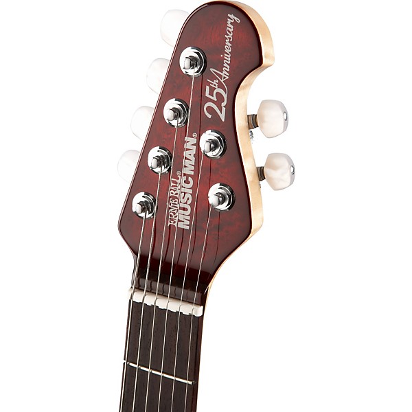 Ernie Ball Music Man 25th Anniversary Electric Guitar Tremolo with Flame Top Rosewood Fretboard
