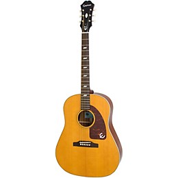 Open Box Epiphone Inspired by 1964 Texan Acoustic-Electric Guitar Level 2 Antique Natural 190839252708