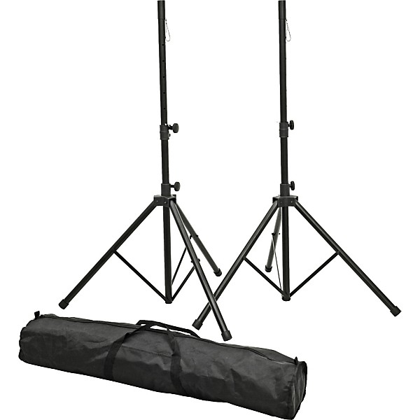 Proline PLSP1 Speaker Stand Set with Bag Black