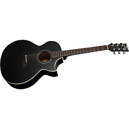 Open Box Laguna LG300CE Solid-Top Acoustic-Electric Guitar Level 1 Satin Black