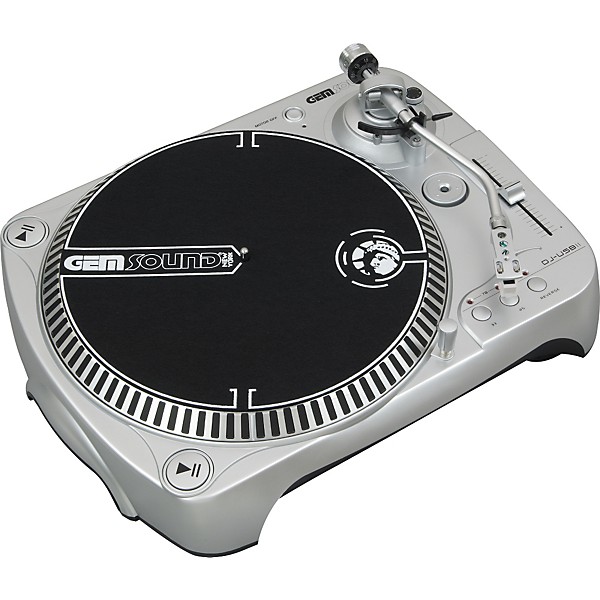 Gem Sound DJ-USB II Belt-Drive USB Turntable