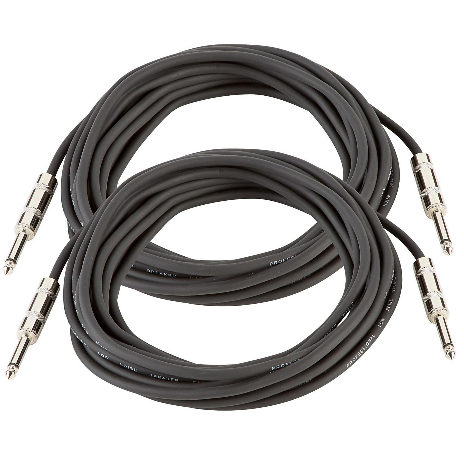 Musician's Gear 16 Gauge Speaker Cable Black 25' 2Pack Guitar Center