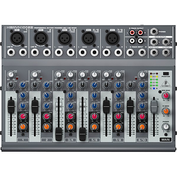 Open Box Behringer XENYX 1002B 5-Channel Compact Mixer | Guitar Center