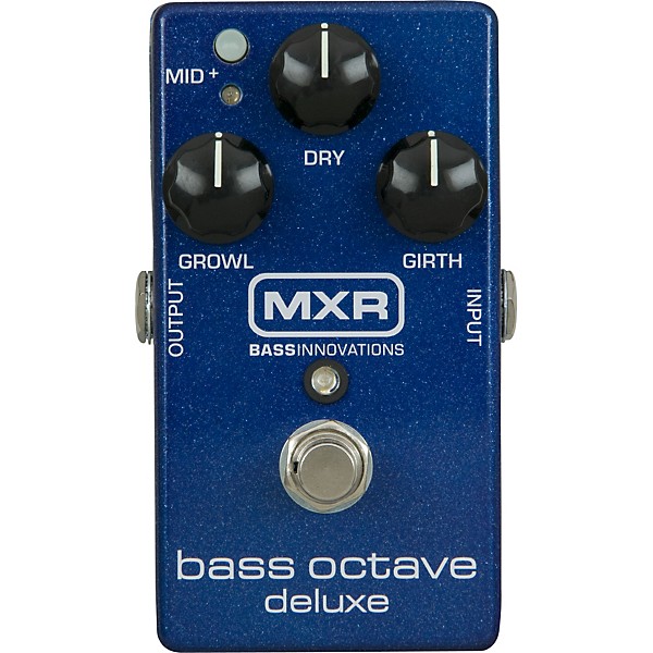 Open Box MXR M288 Bass Octave Deluxe Effects Pedal Level 2 Blue Sparkle 888366059487