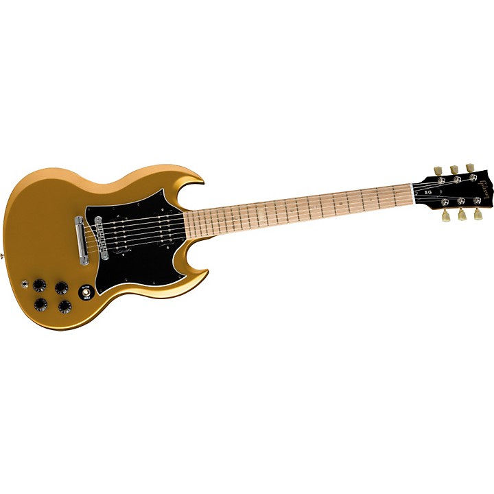 Gibson SG Raw Power Electric Guitar Satin Gold Chrome Hardware