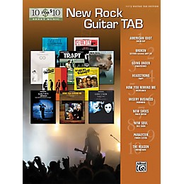 Alfred 10 For $10 - New Rock Guitar Tab Book