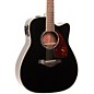 Yamaha FGX730SC Solid Top Acoustic-Electric Guitar Black thumbnail