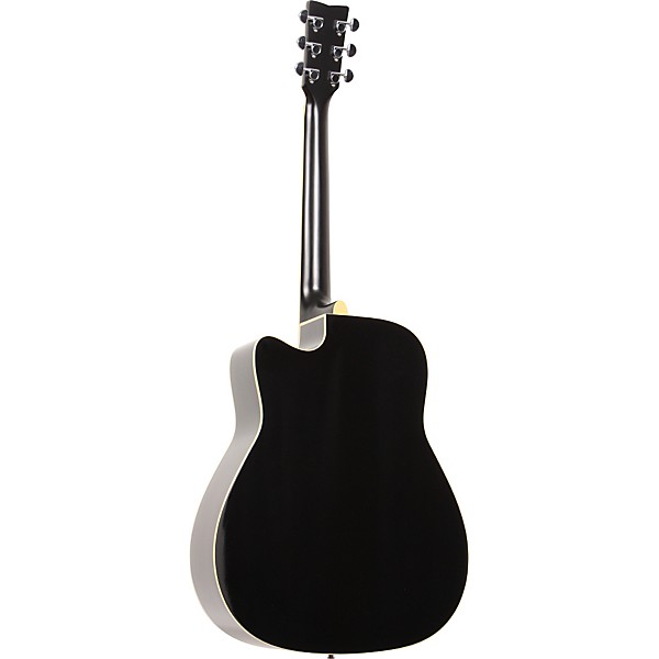 Yamaha FGX730SC Solid Top Acoustic-Electric Guitar Black