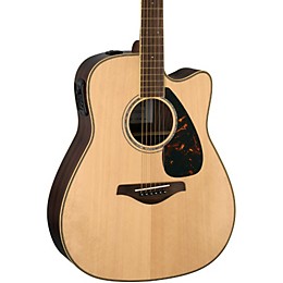 Yamaha FGX730SC Solid Top Acoustic-Electric Guitar Natural