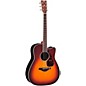 Open Box Yamaha FGX730SC Solid Top Acoustic-Electric Guitar Level 1 Brown Sunburst