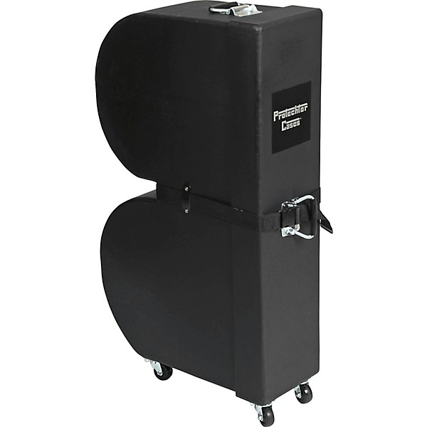 Open Box Protechtor Cases Classic Series Upright Timbale Case with Wheels Level 2 Black 197881067823