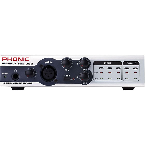 Phonic FIREFLY 302 USB Portable 5X6 USB Interface