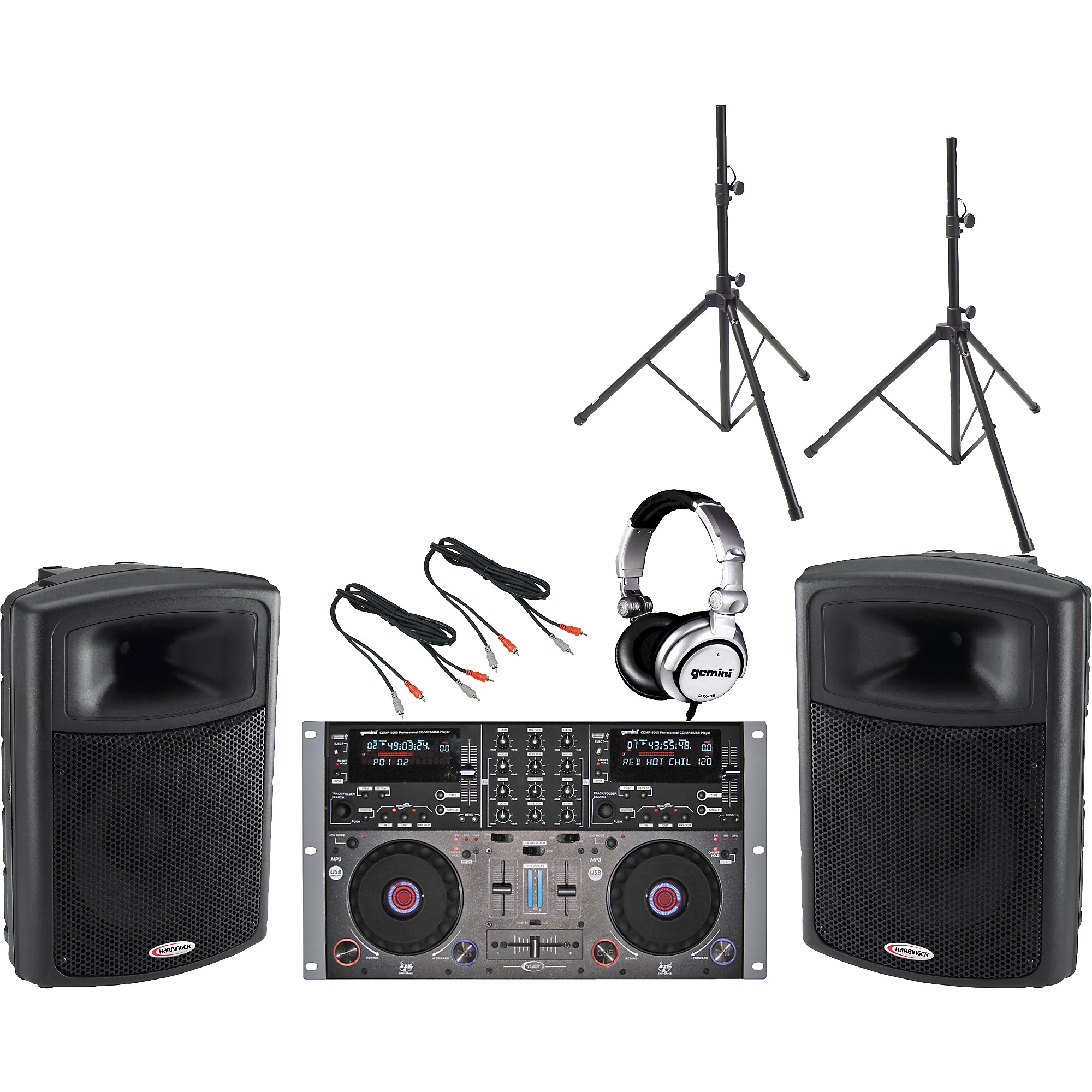 Gemini CDMP-6000 / APS-15 DJ Package | Guitar Center