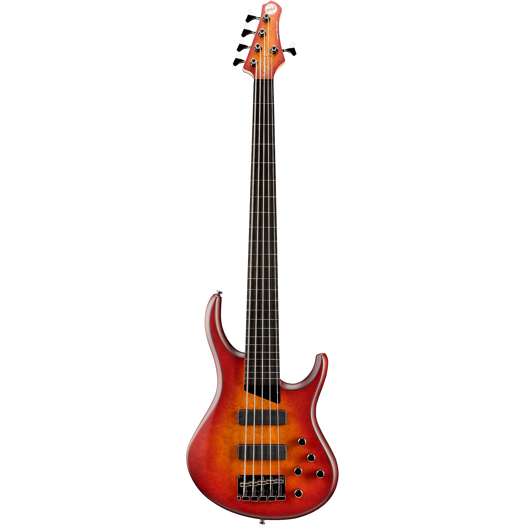 MTD Kingston ZX 5-String Fretless Electric Bass Guitar Cherry 