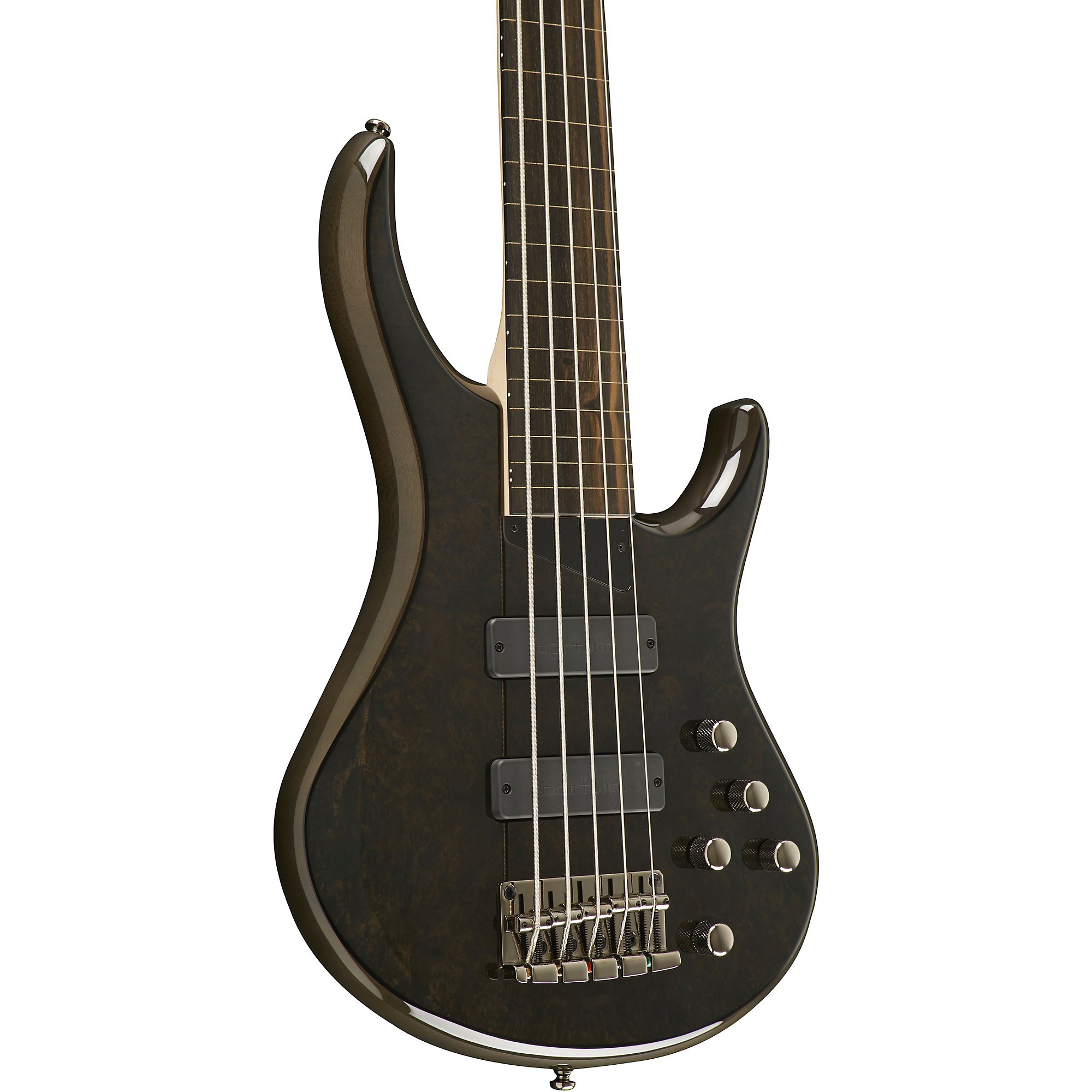MTD Kingston ZX 5-String Fretless Electric Bass Guitar Transparent 
