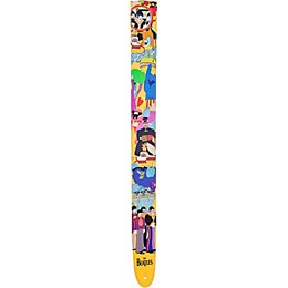 D'Addario Vinyl 2.5" Beatles Guitar Strap Yellow Submarine