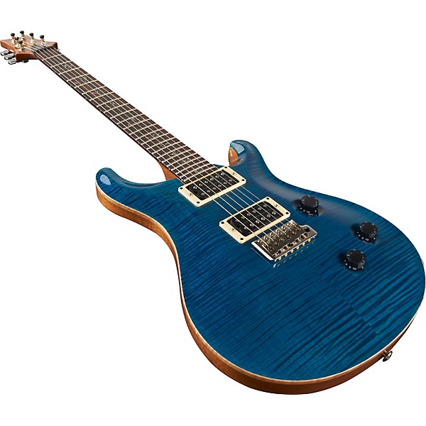 PRS Custom 24 Doublecut Electric Guitar With Wide Thin Neck, 5-Way Rotary Switch and Nickel Hardware Blue Matteo East Indi...