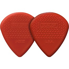 Dunlop Nylon Max Grip Jazz III Guitar Picks 6-Pack 1.38 mm