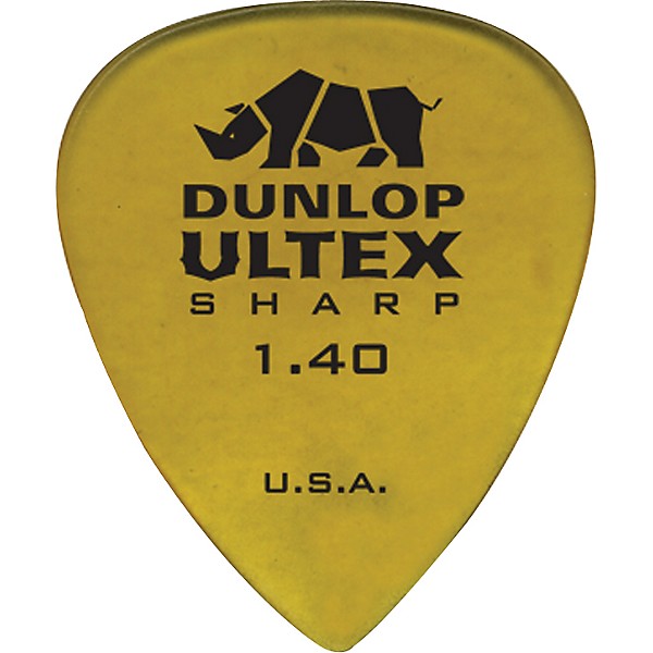 Dunlop Ultex Sharp Picks - 6 Pack 1.4 mm