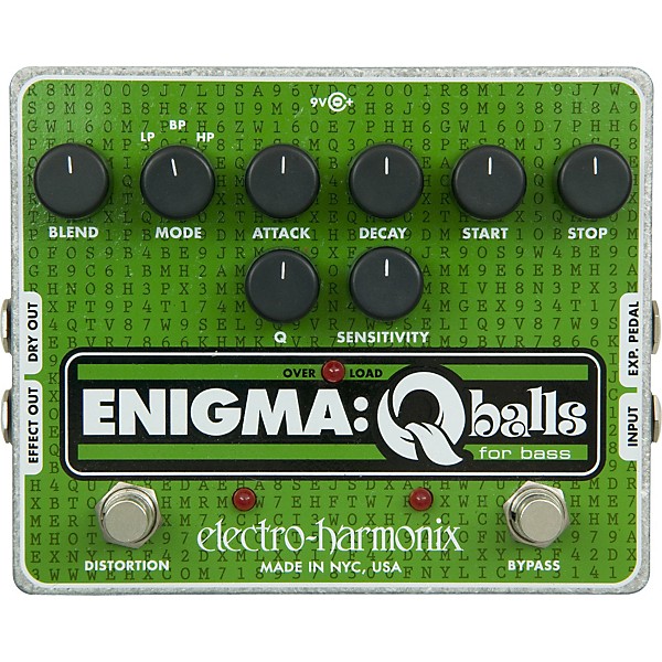 Electro-Harmonix Enigma Qballs Envelope Filter Bass Effects Pedal
