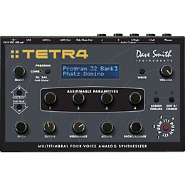 Open Box Sequential Tetra Multitimbral Four-Voice Analog Synthesizer Level 1