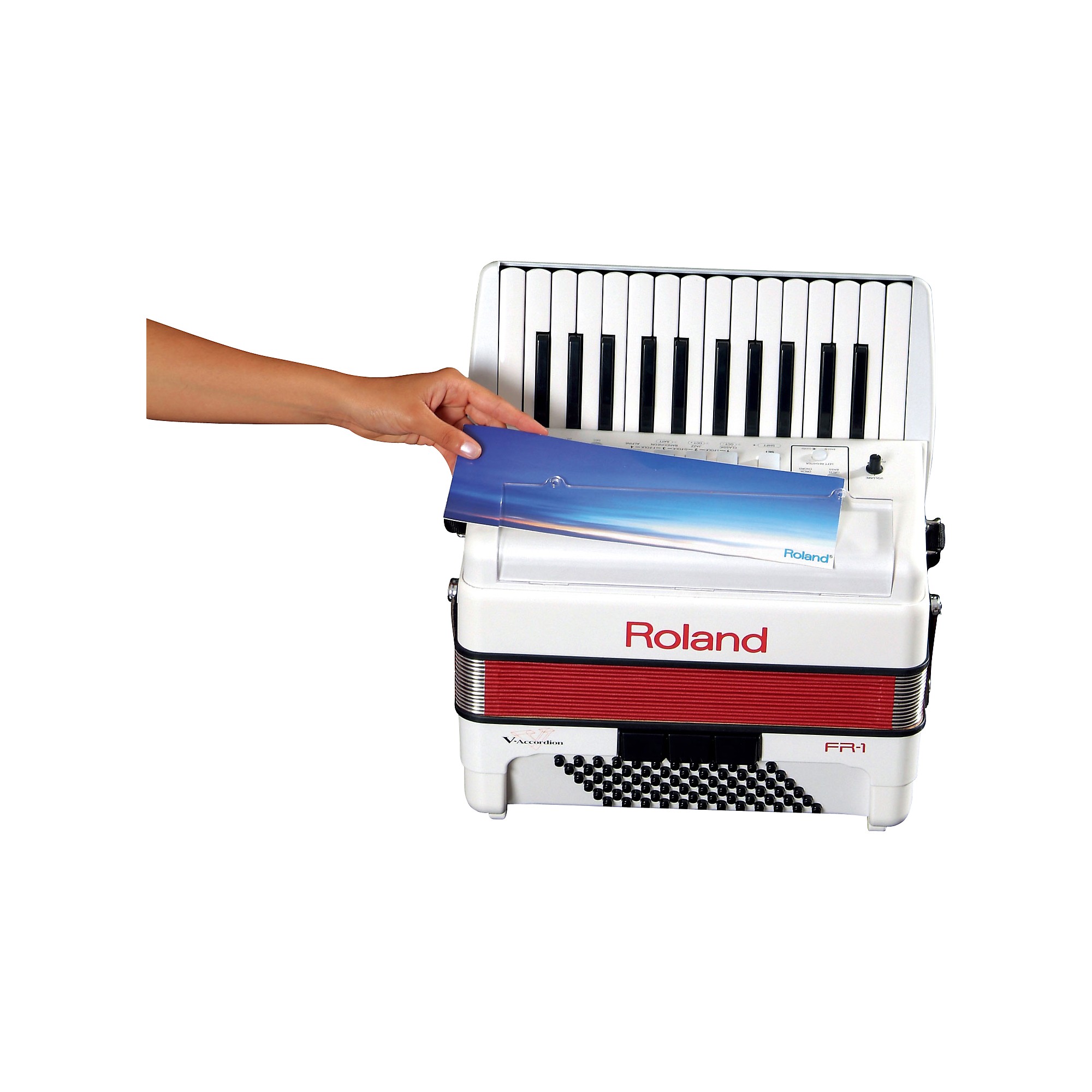 Roland FR-1 V-Accordion Piano or Button Type White | Guitar Center