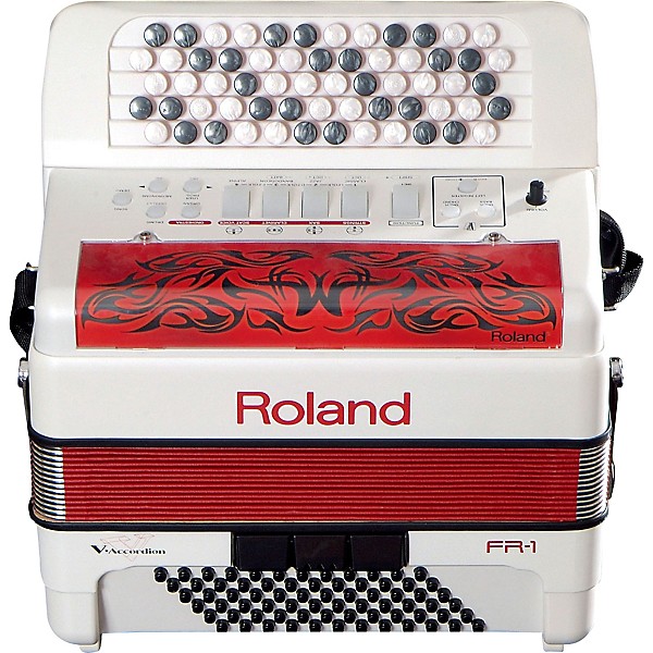 Roland FR-1 V-Accordion Piano or Button Type White Button | Guitar