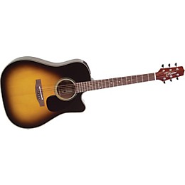 Takamine EF340SC Dreadnought Acoustic-Electric Guitar Satin Tobacco Sunburst