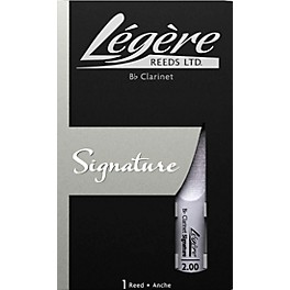 Legere Reeds Signature Series Bb Clarinet Reed Strength 2.5 Legere Reeds Signature Series Bb Clarinet Reed Strength 2