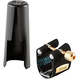 Rovner Versa Soprano Saxoph... Rovner Versa Soprano Saxophone Ligature and Cap Fits Small Hard Rubber Soprano Sax Mouthpieces