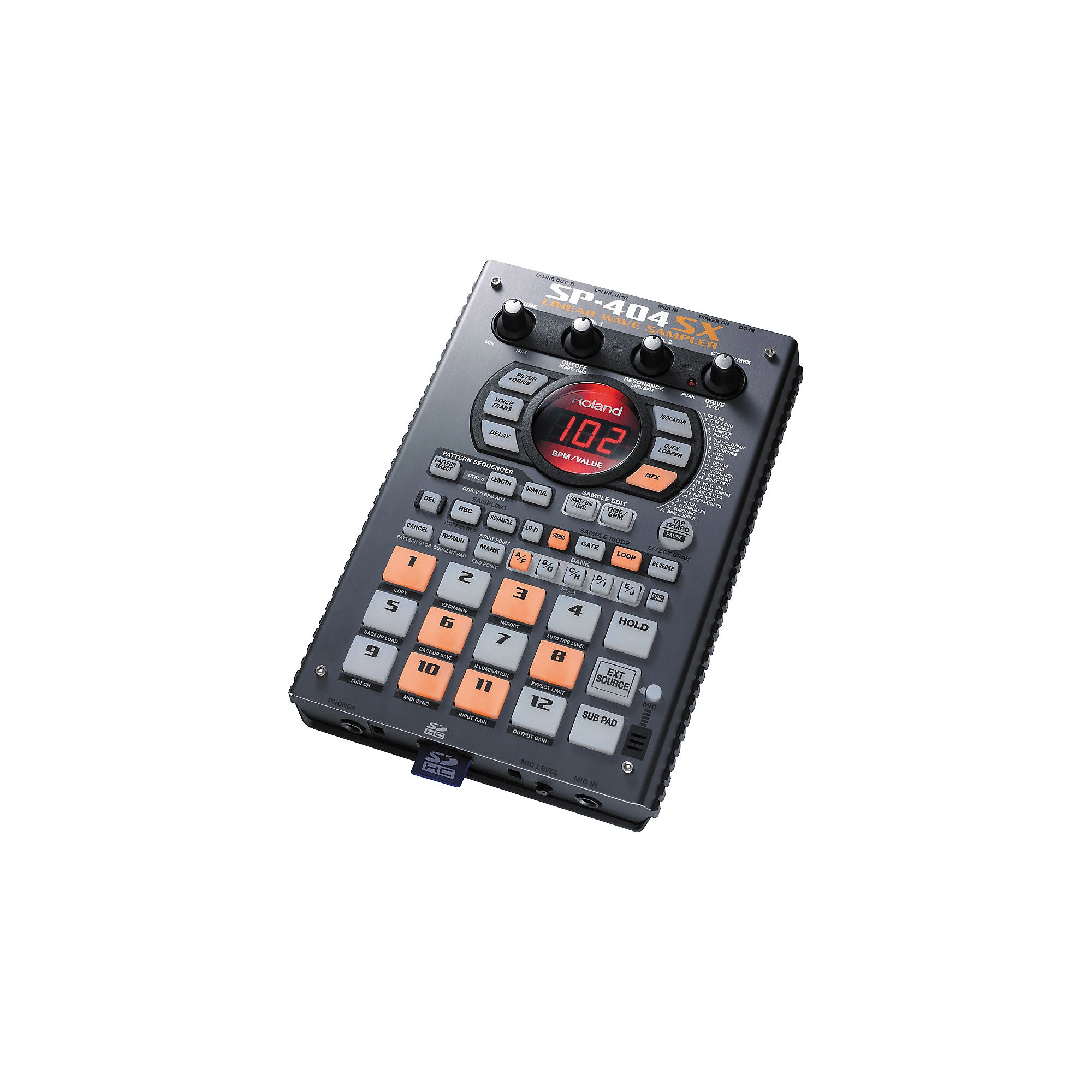 Open Box Roland SP-404SX Portable Sampler with Effects