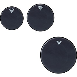 Remo Black Suede Emperor New Fusion Tom Drumhead Pack