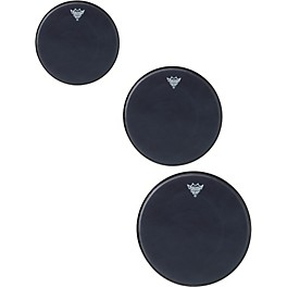 Remo Black Suede Emperor Rock Tom Drumhead Pack