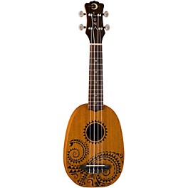 Open Box Luna Tattoo Pineapple Soprano Ukulele Level 1 Mahogany