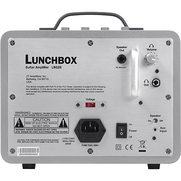 ZT Lunchbox 200W 1x6.5 Guitar Combo Amp Silver
