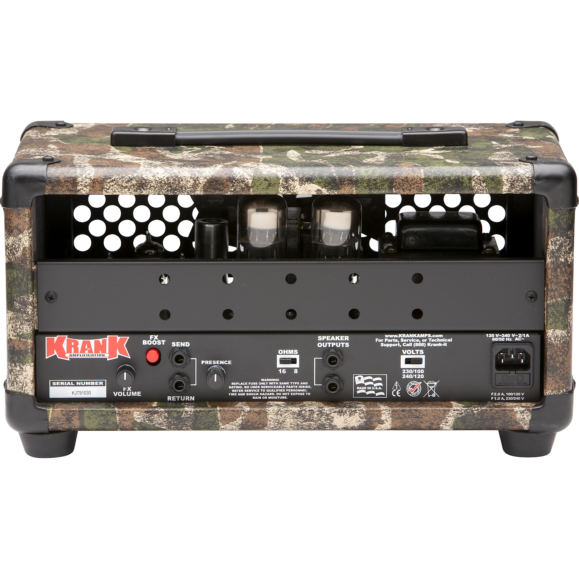 Krank Krankenstein Jr. 20W Tube Guitar Amp Head Camouflage