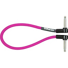 Open Box DiMarzio Neon Overbraid Jumper Cable Pedal Coupler Level 1 Pink 12 in.