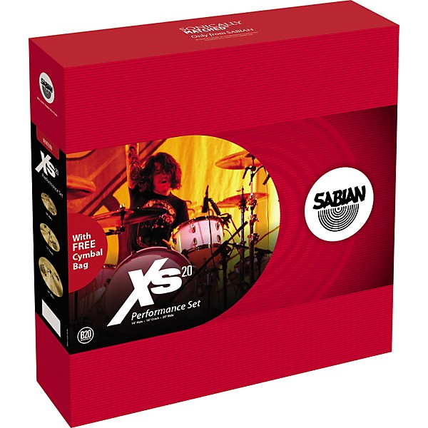 SABIAN Xs20 Performance Cymbal Pack Brilliant