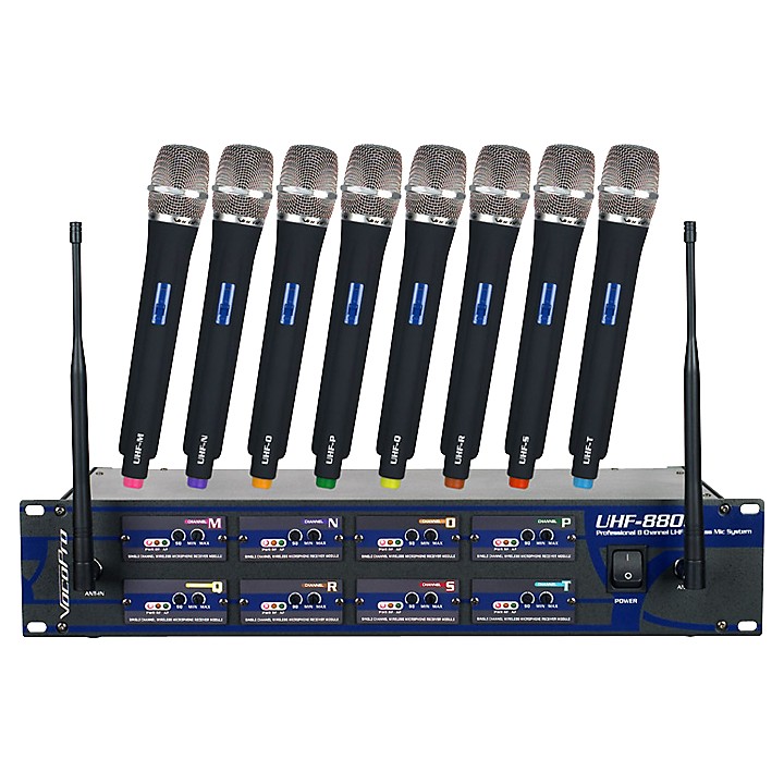 VocoPro UHF-8800 8-Channel Wireless Microphone System | Guitar Center